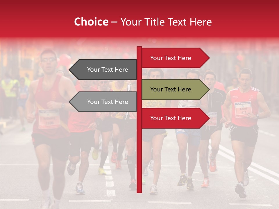 Group City Race PowerPoint Template