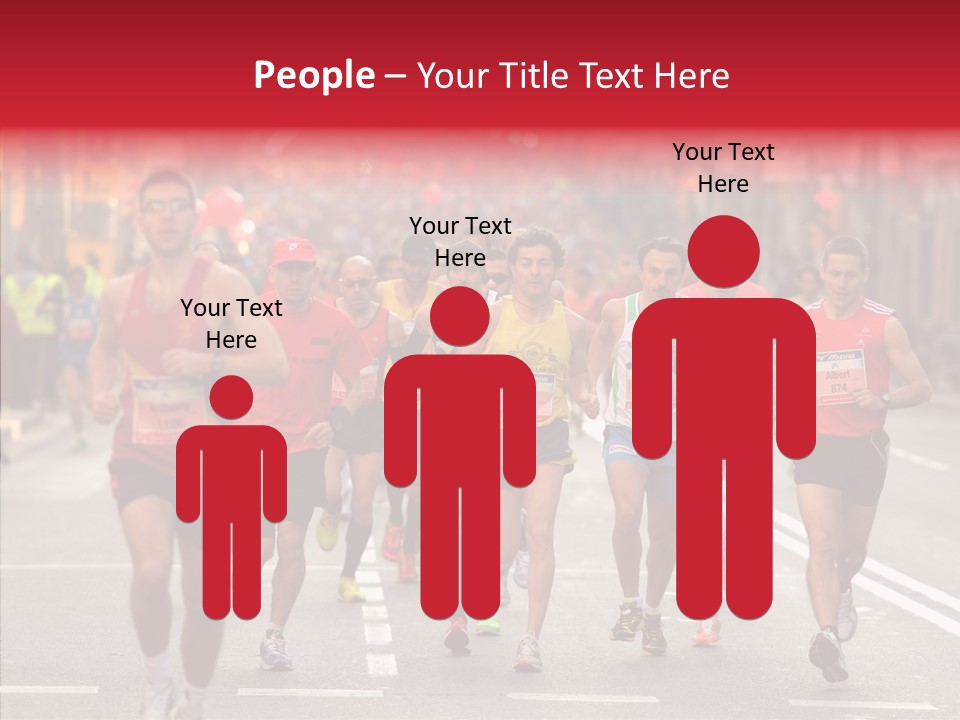 Group City Race PowerPoint Template