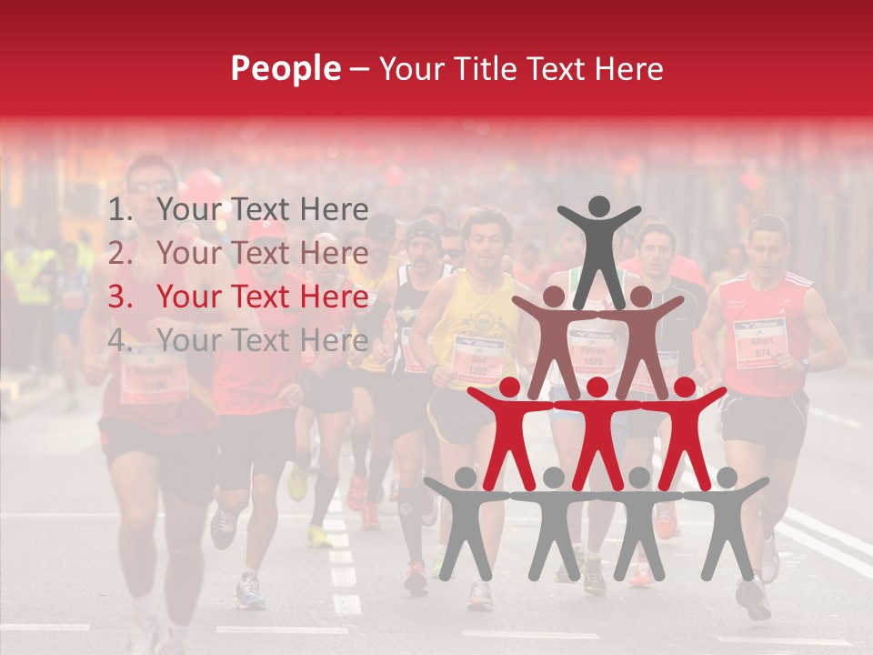 Group City Race PowerPoint Template