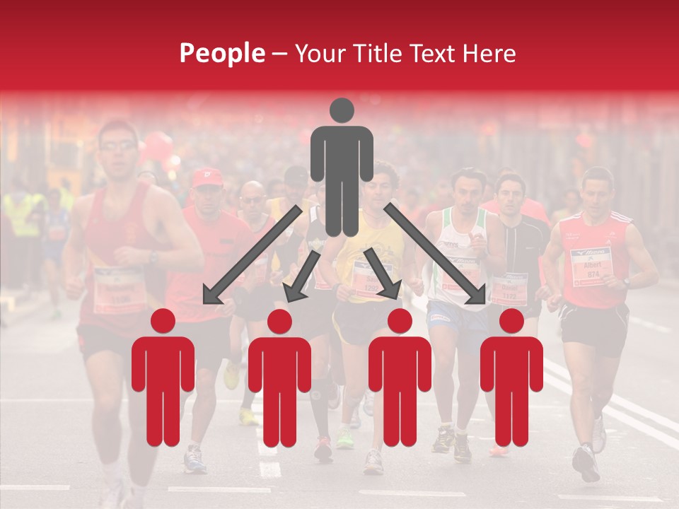 Group City Race PowerPoint Template