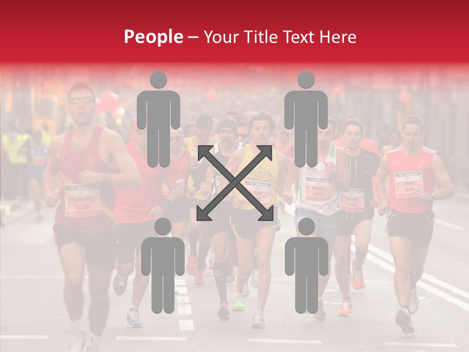 Group City Race PowerPoint Template
