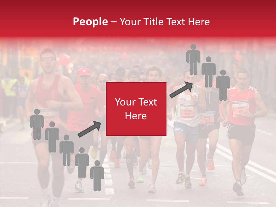 Group City Race PowerPoint Template