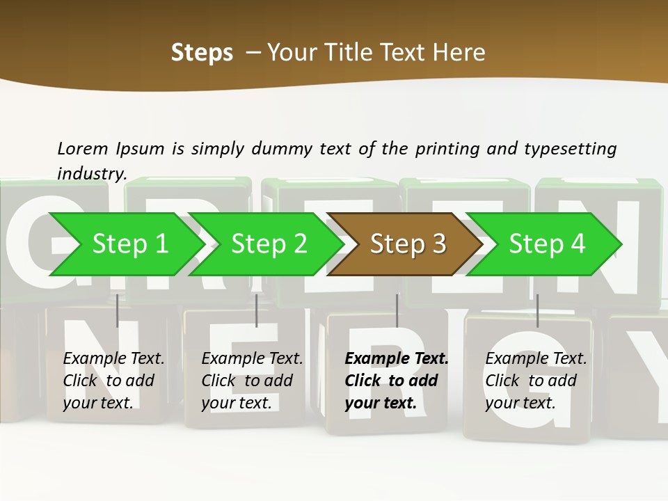 Cubes Energy Power PowerPoint Template
