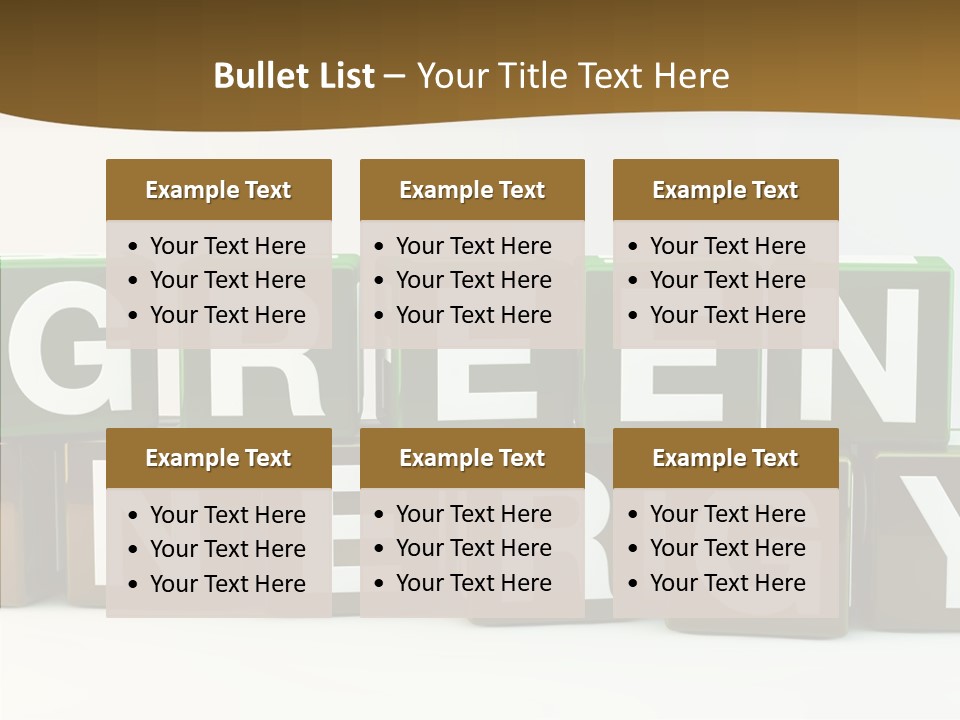 Cubes Energy Power PowerPoint Template