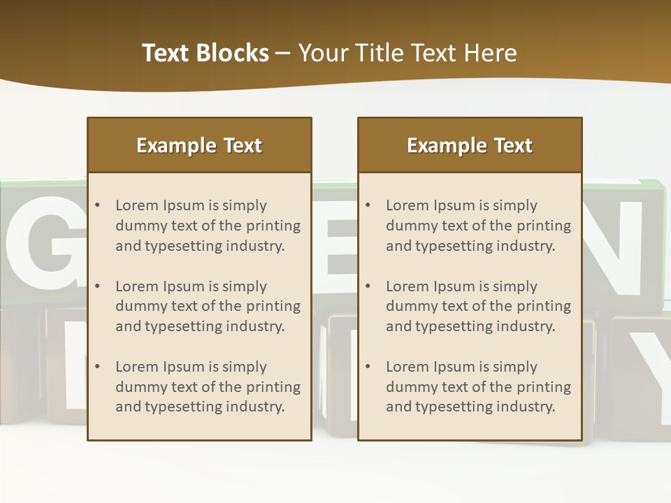 Cubes Energy Power PowerPoint Template