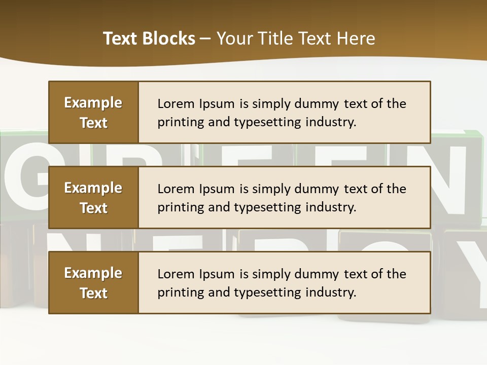 Cubes Energy Power PowerPoint Template