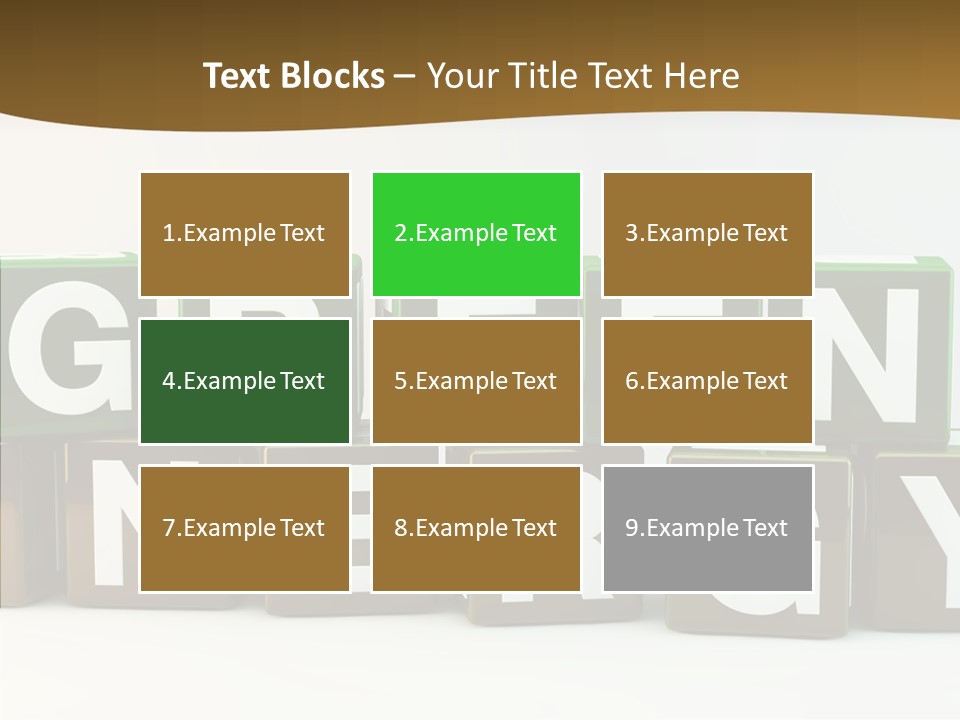 Cubes Energy Power PowerPoint Template