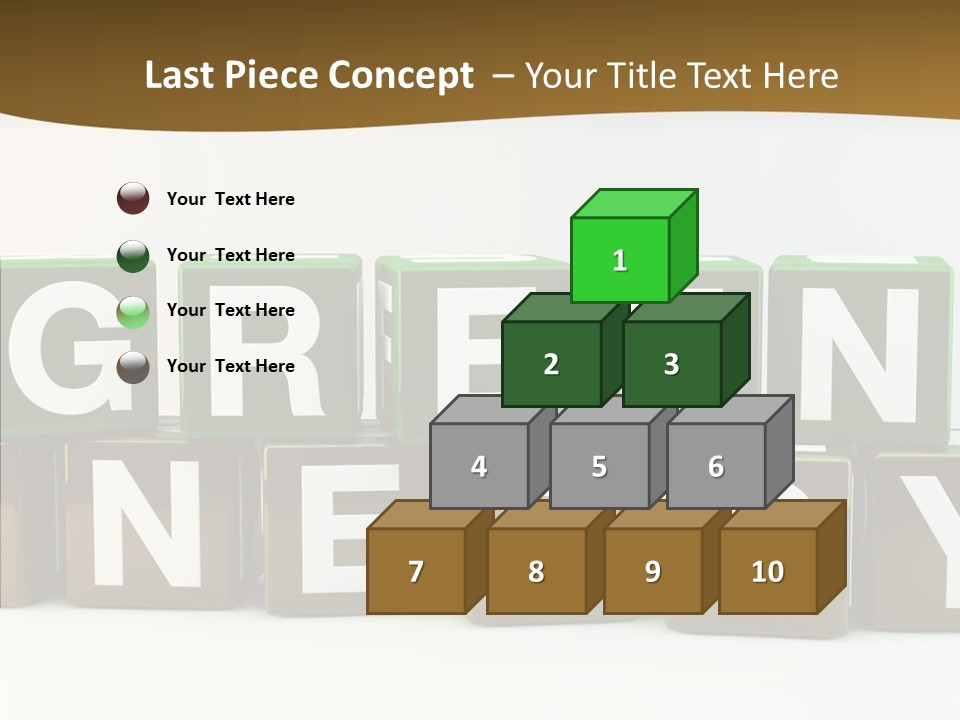 Cubes Energy Power PowerPoint Template