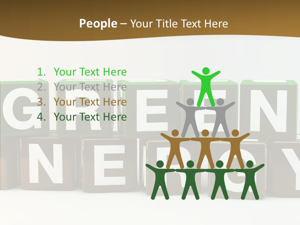 Cubes Energy Power PowerPoint Template