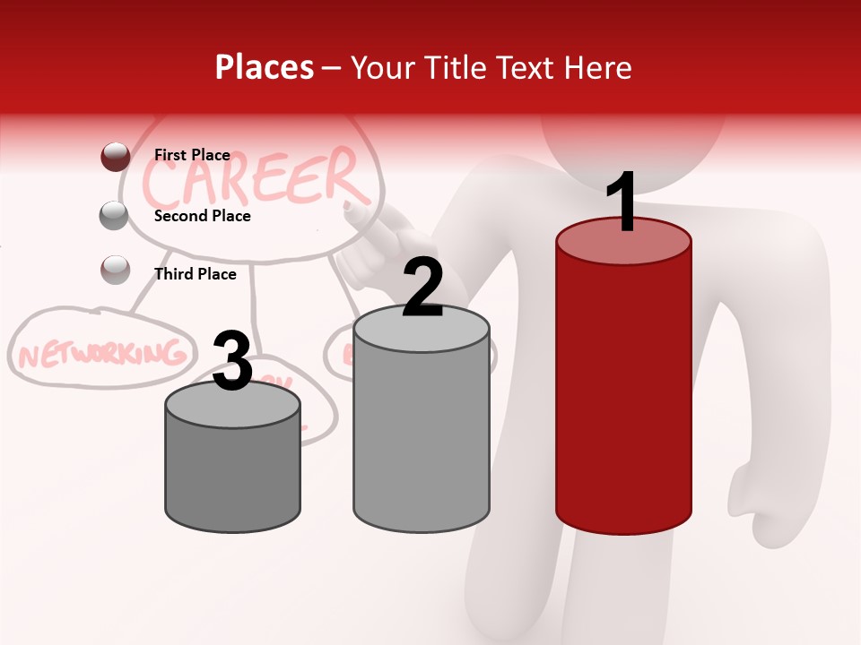 Connected Pen Career PowerPoint Template