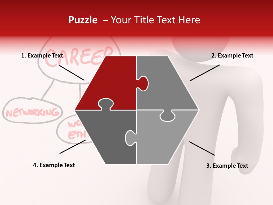 Connected Pen Career PowerPoint Template