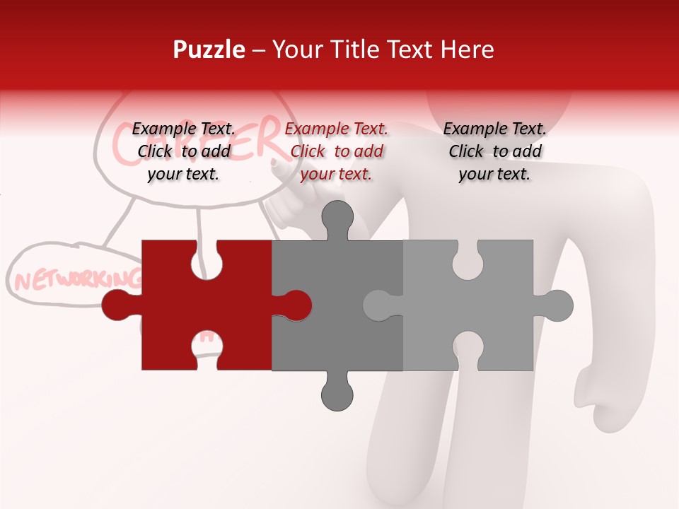 Connected Pen Career PowerPoint Template