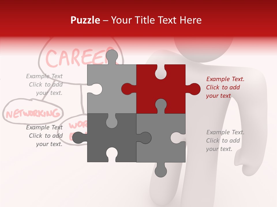 Connected Pen Career PowerPoint Template