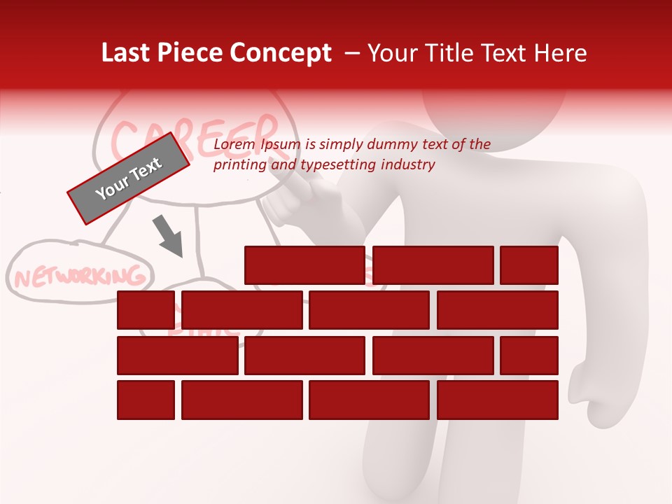Connected Pen Career PowerPoint Template