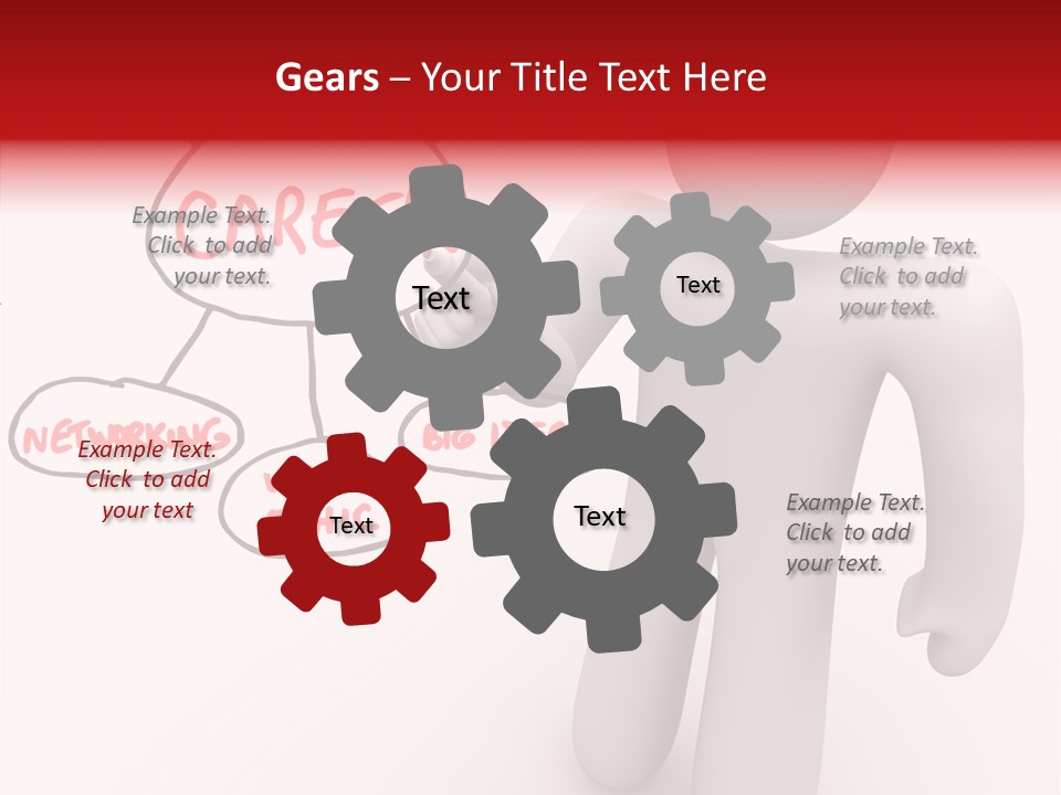 Connected Pen Career PowerPoint Template