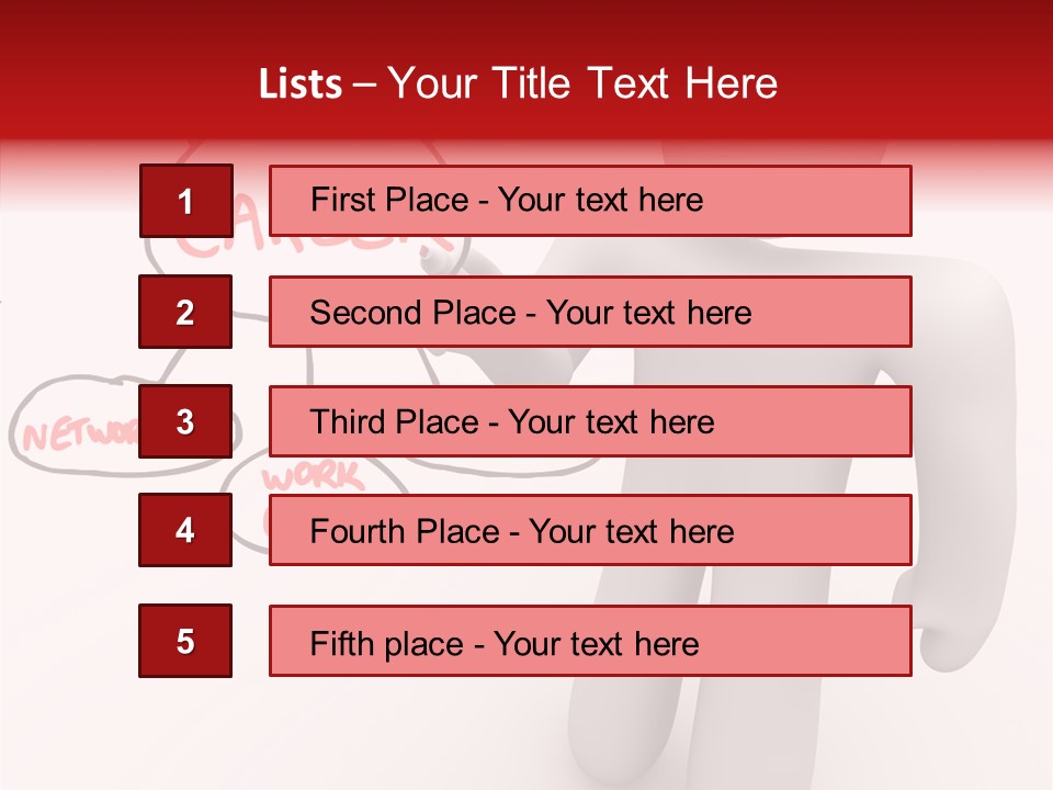 Connected Pen Career PowerPoint Template