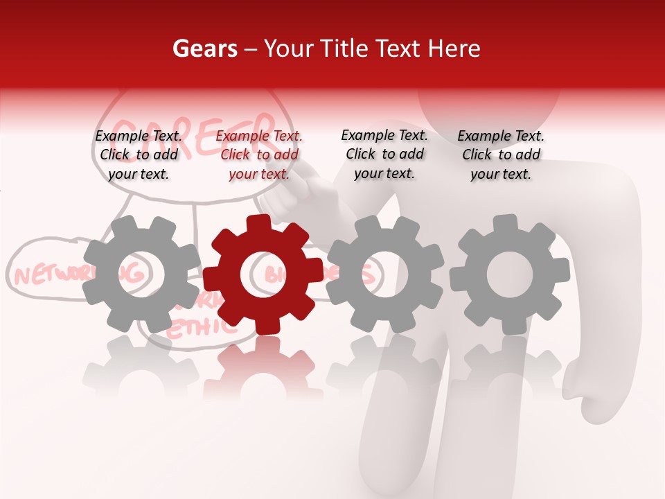 Connected Pen Career PowerPoint Template