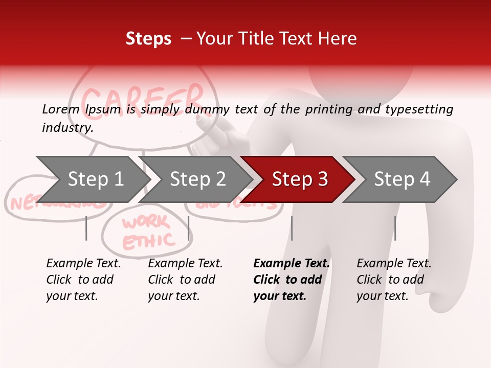 Connected Pen Career PowerPoint Template