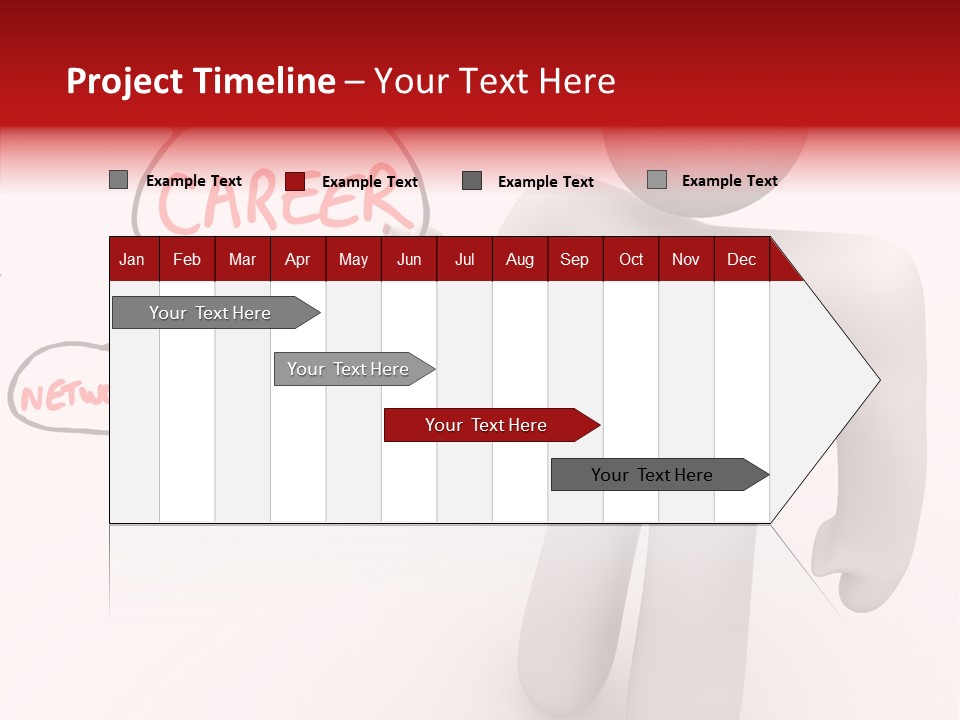 Connected Pen Career PowerPoint Template
