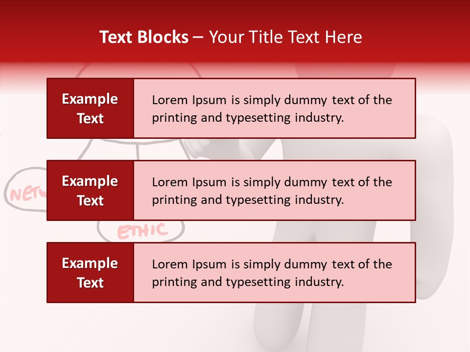 Connected Pen Career PowerPoint Template