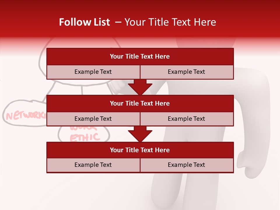 Connected Pen Career PowerPoint Template