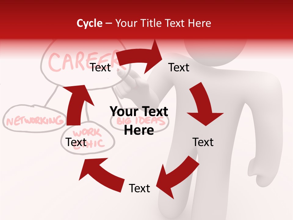 Connected Pen Career PowerPoint Template
