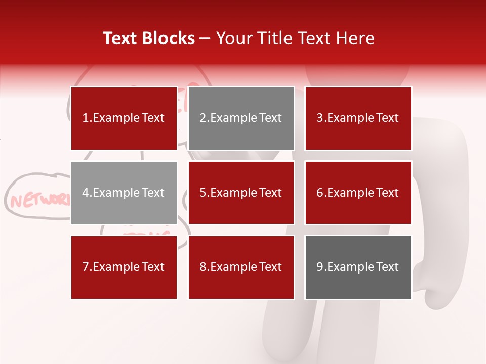 Connected Pen Career PowerPoint Template