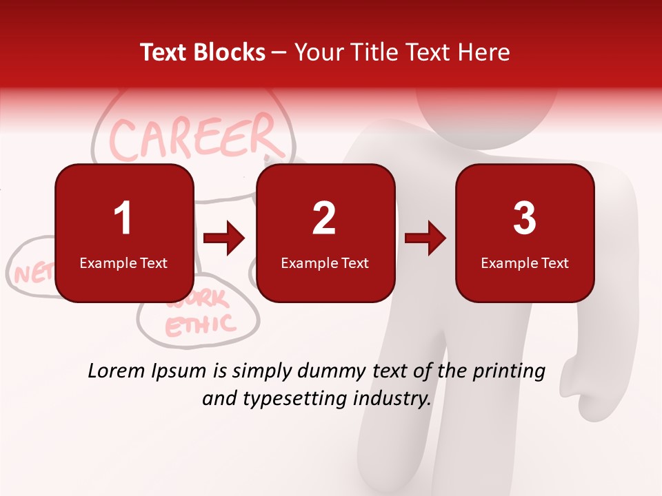 Connected Pen Career PowerPoint Template