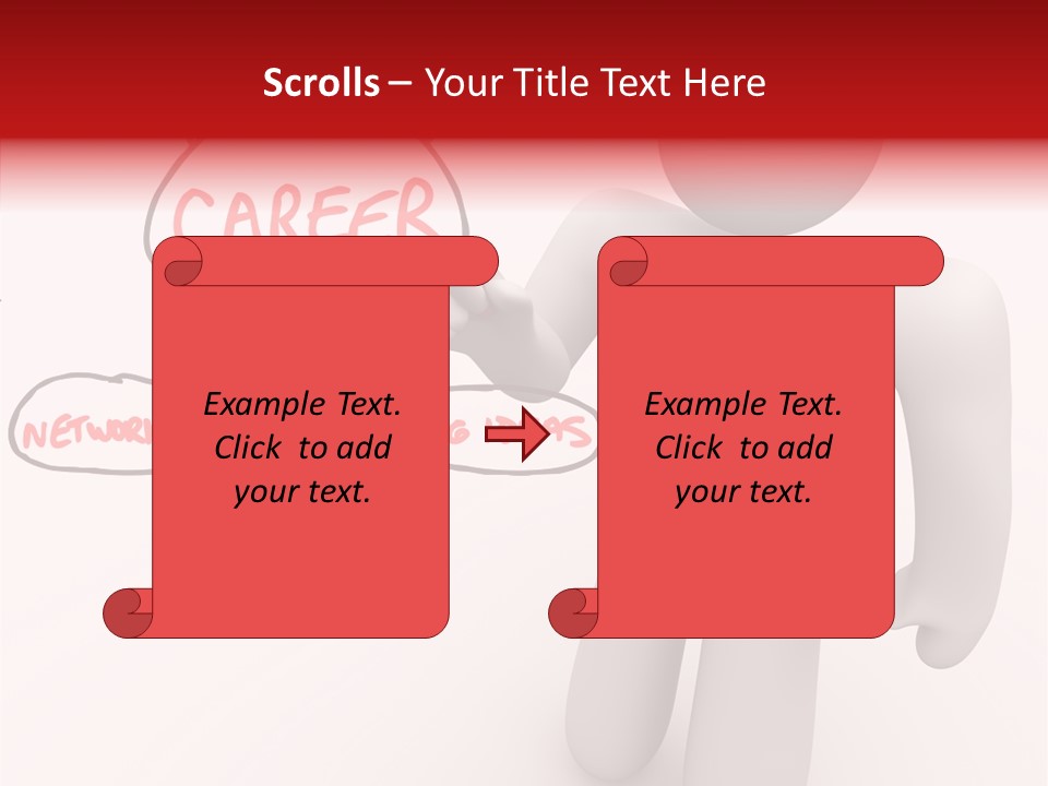 Connected Pen Career PowerPoint Template