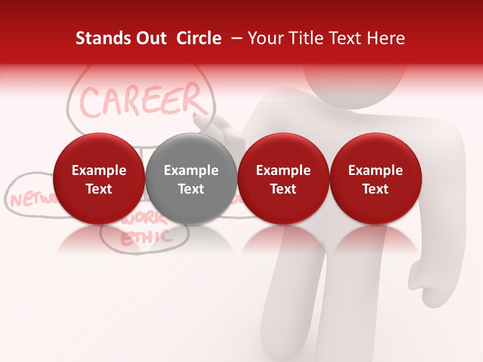 Connected Pen Career PowerPoint Template