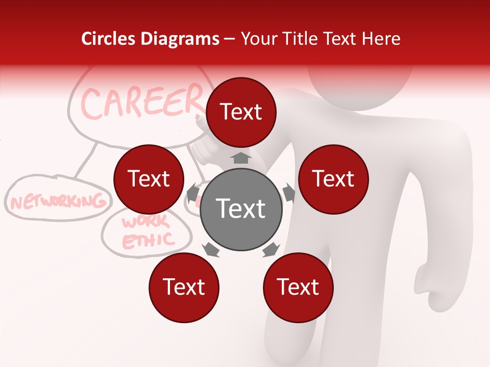 Connected Pen Career PowerPoint Template