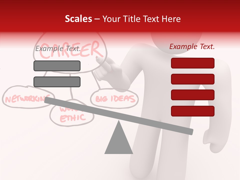 Connected Pen Career PowerPoint Template