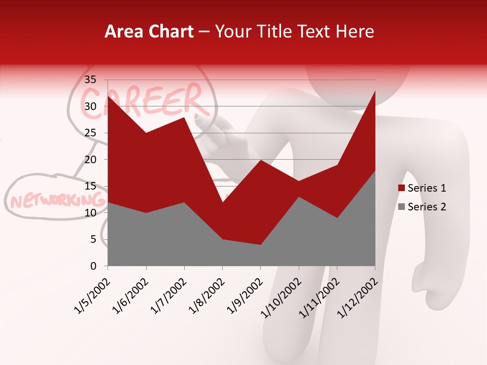 Connected Pen Career PowerPoint Template