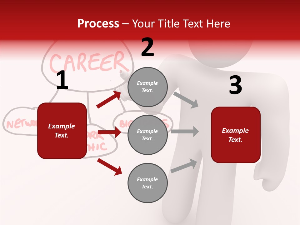 Connected Pen Career PowerPoint Template