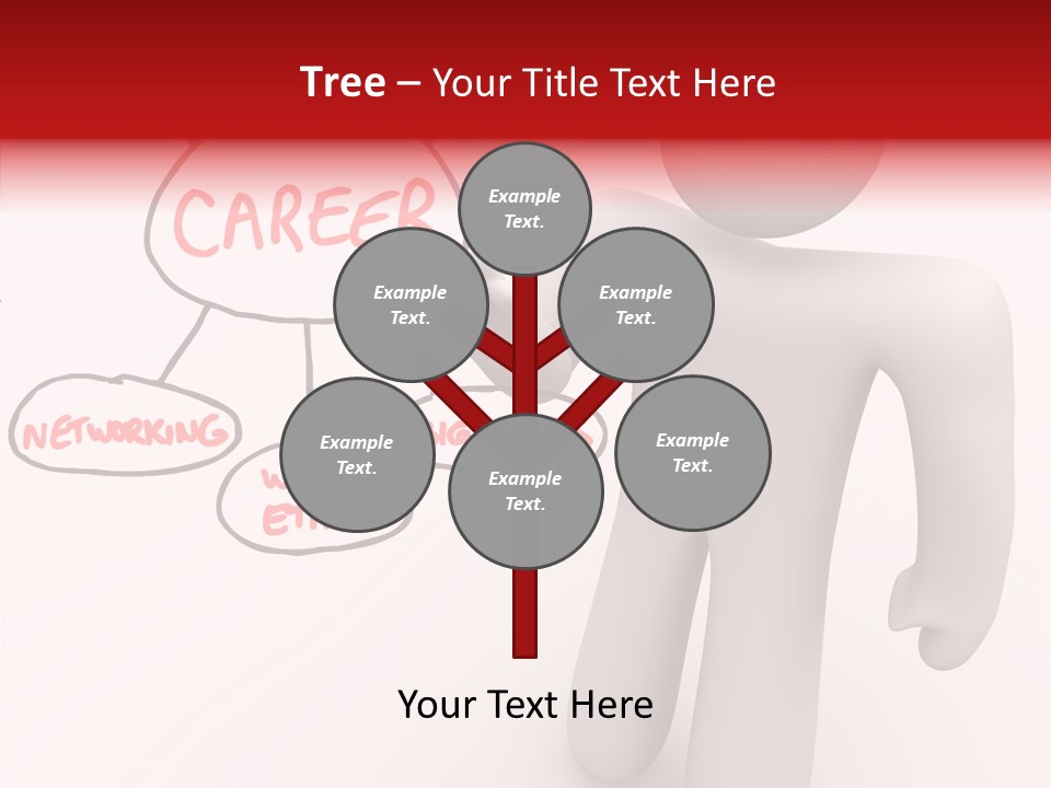 Connected Pen Career PowerPoint Template