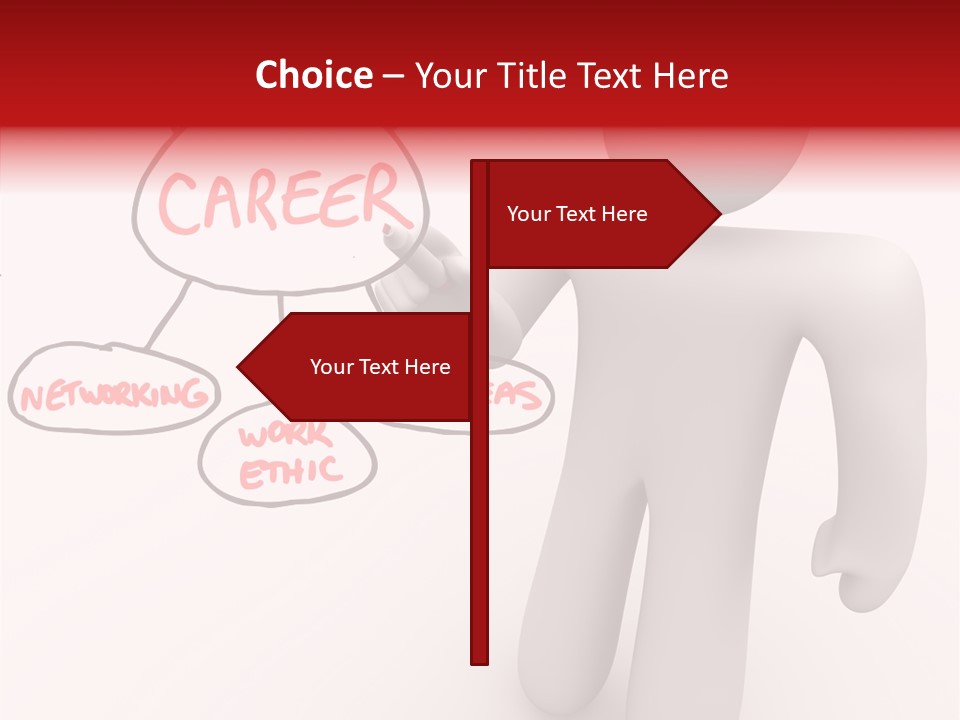 Connected Pen Career PowerPoint Template