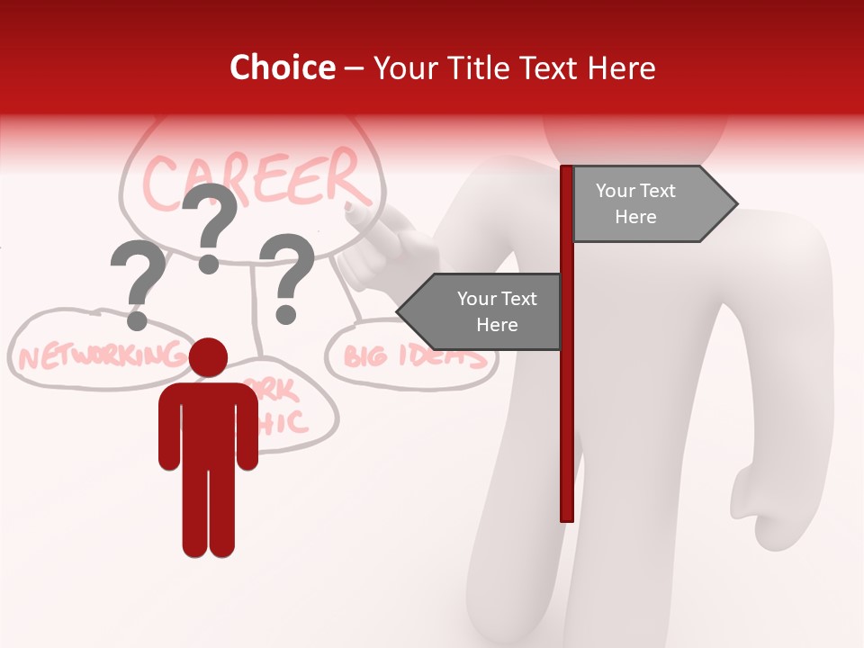 Connected Pen Career PowerPoint Template