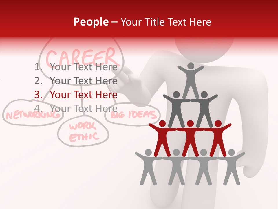 Connected Pen Career PowerPoint Template