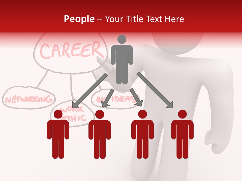 Connected Pen Career PowerPoint Template