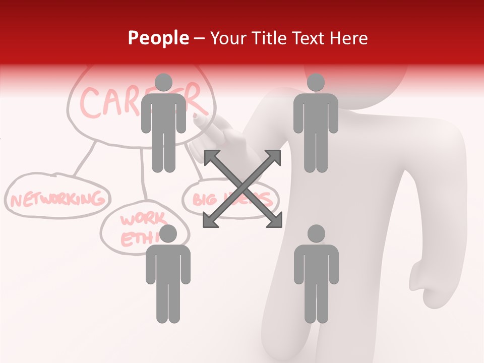 Connected Pen Career PowerPoint Template