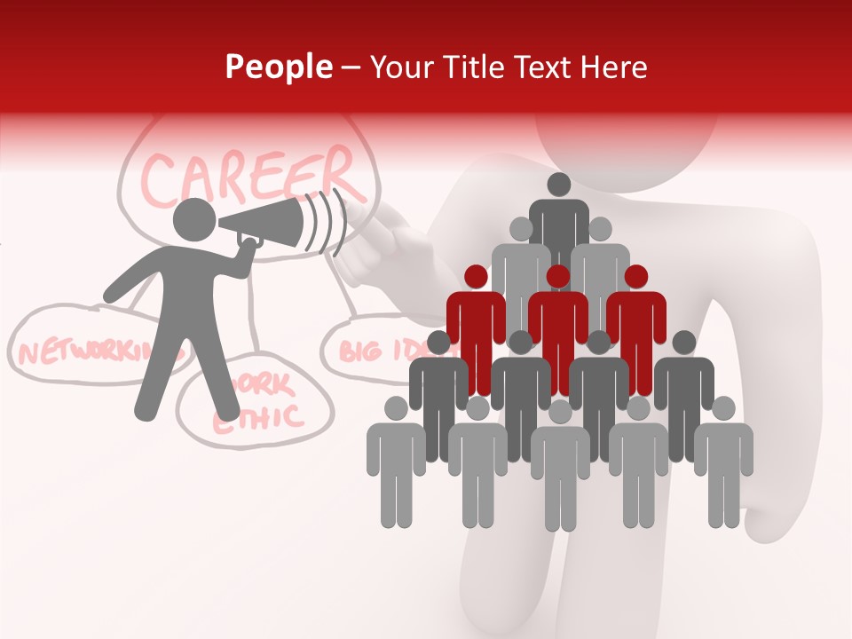 Connected Pen Career PowerPoint Template