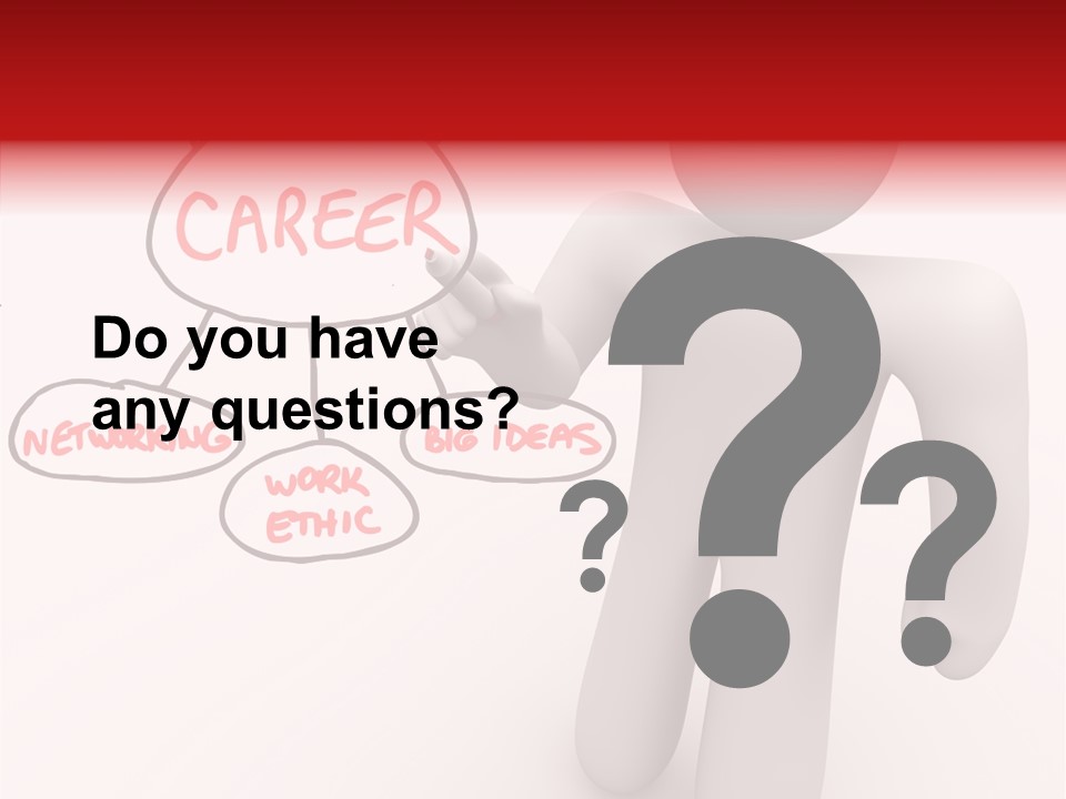 Connected Pen Career PowerPoint Template