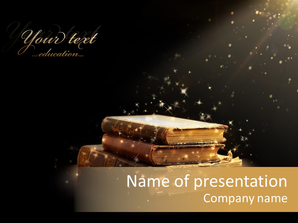 Bible Object Stack PowerPoint Template