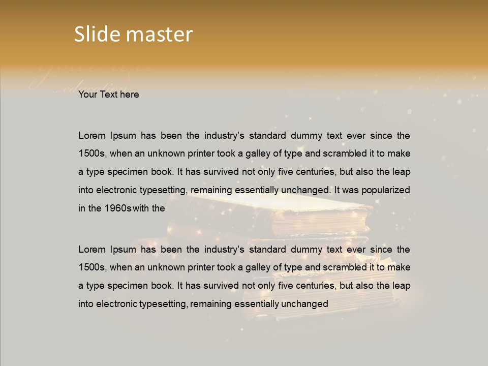 Bible Object Stack PowerPoint Template