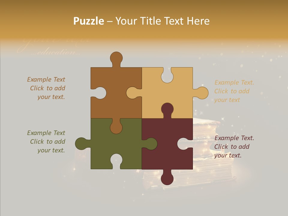 Bible Object Stack PowerPoint Template