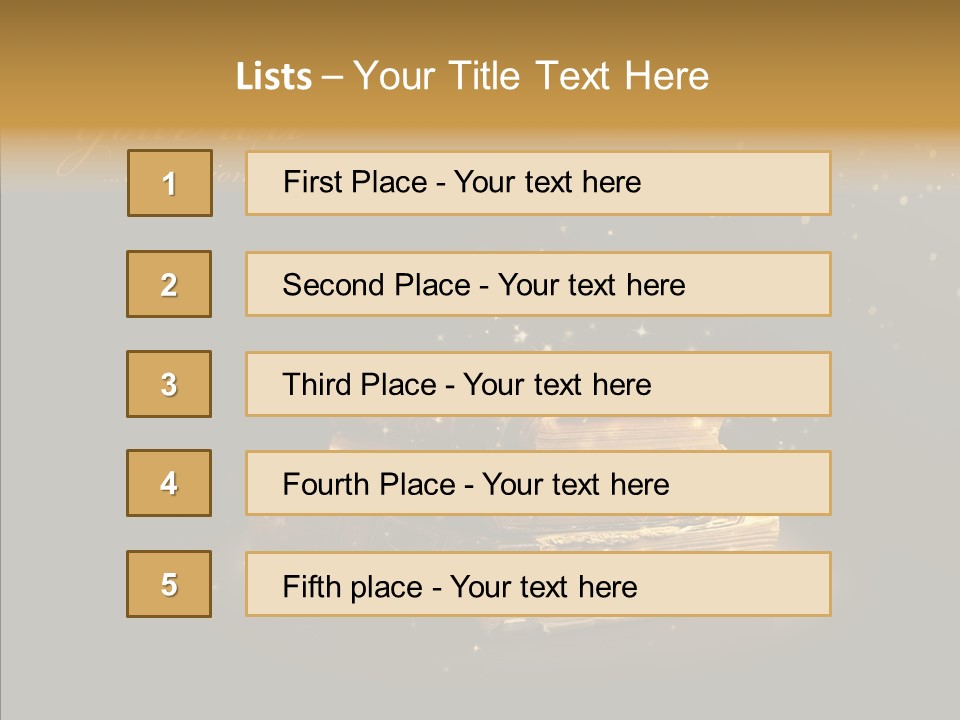 Bible Object Stack PowerPoint Template
