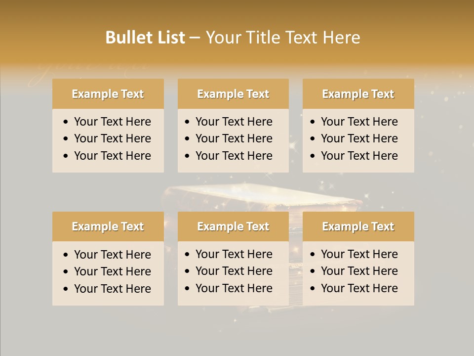 Bible Object Stack PowerPoint Template