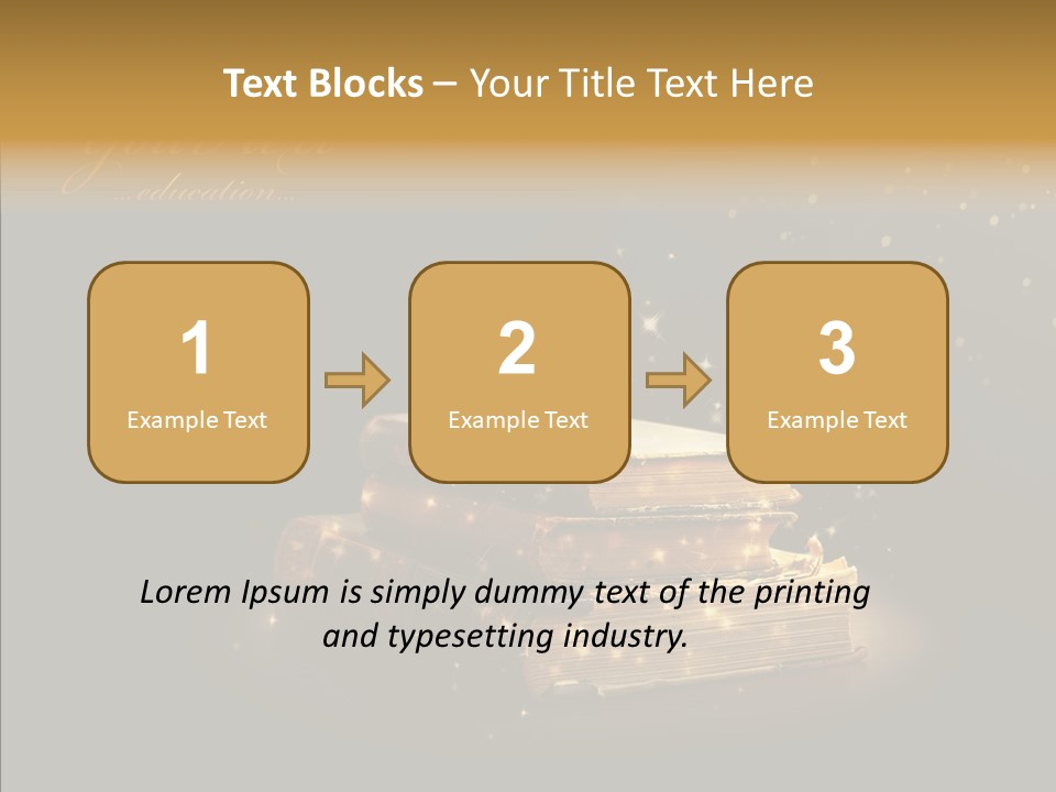Bible Object Stack PowerPoint Template