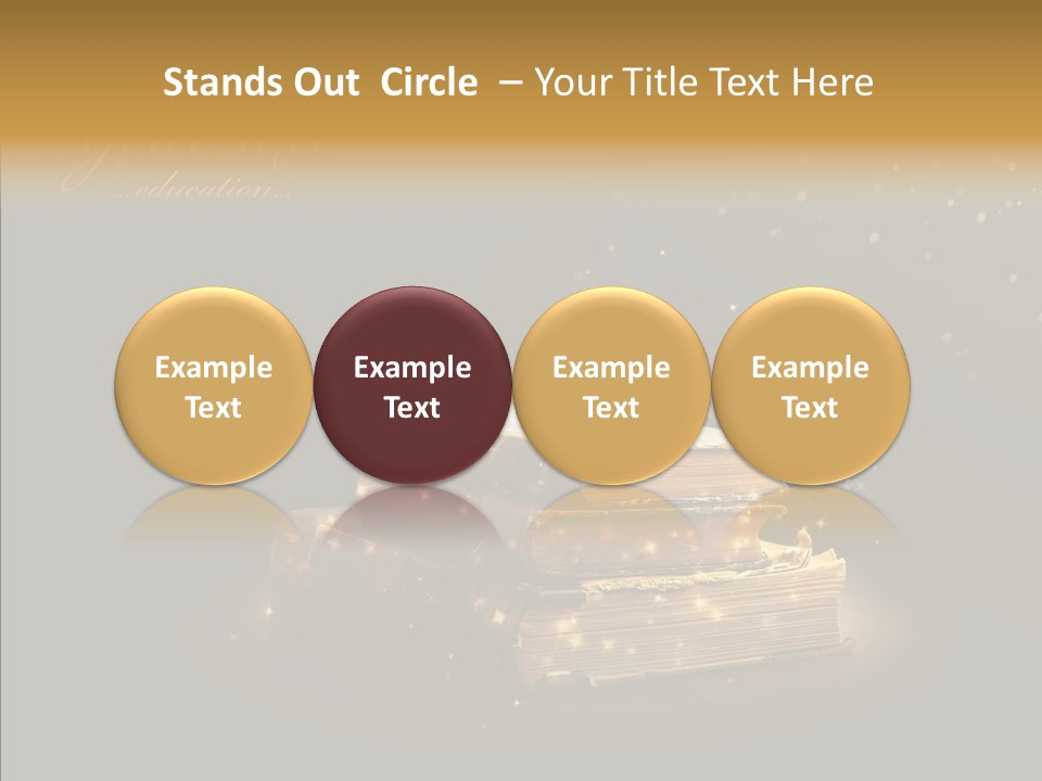 Bible Object Stack PowerPoint Template