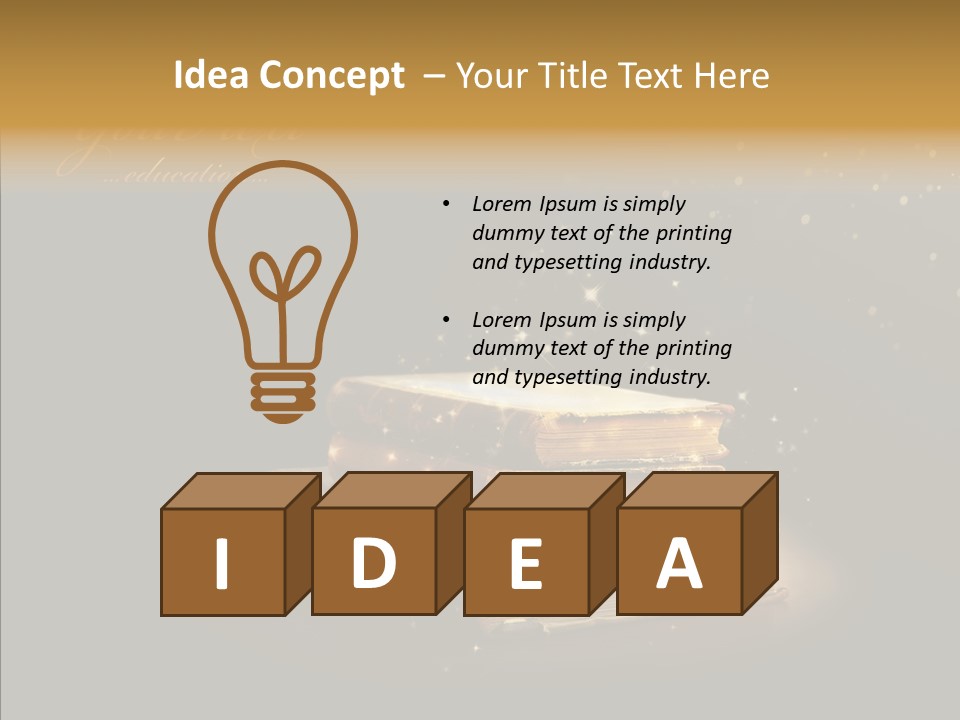 Bible Object Stack PowerPoint Template